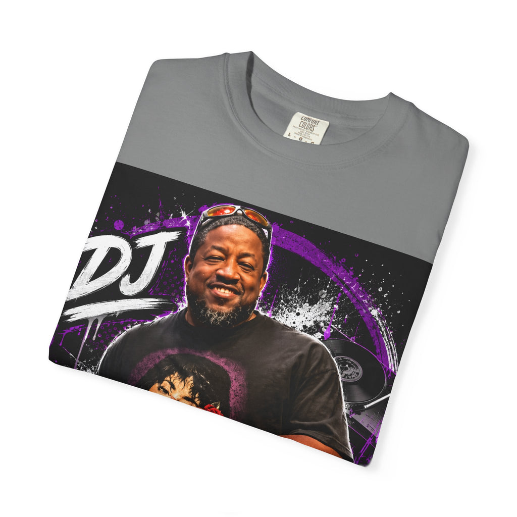 DJ Fuse Graphic T-Shirt — Urban Music Tee with Portrait & Bold Script