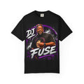 DJ Fuse Graphic T-Shirt — Urban Music Tee with Portrait & Bold Script