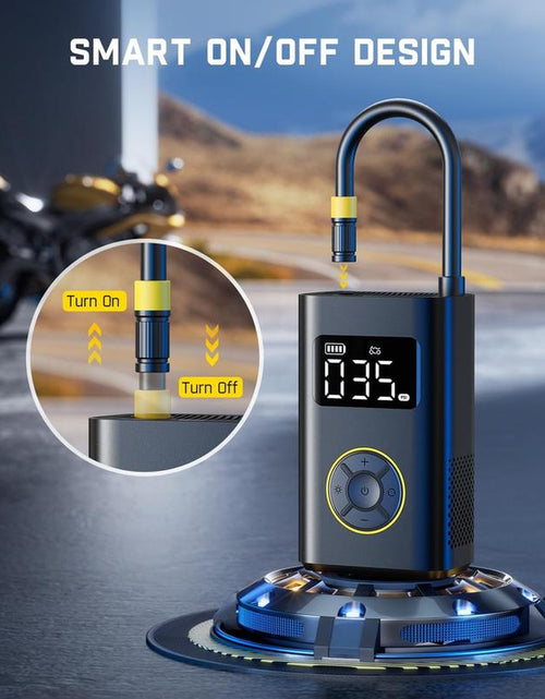 Load image into Gallery viewer, TireMaster Portable Tire Inflator – Smart ON/OFF Hose Design for Effortless Inflation Anywhere
