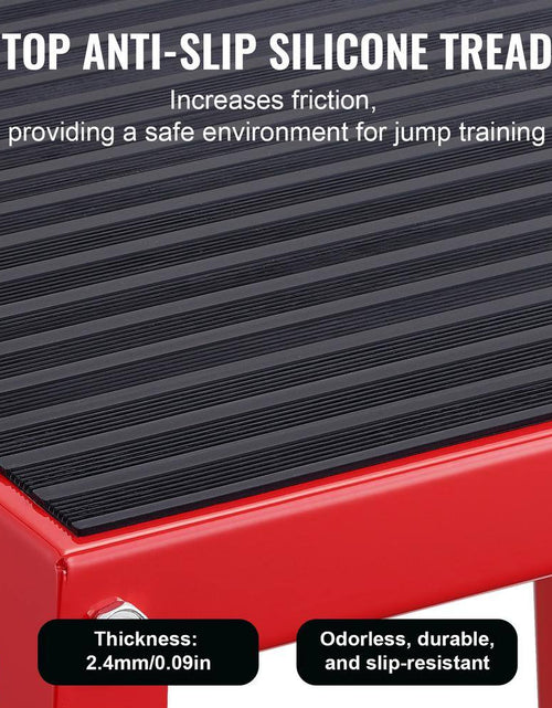Load image into Gallery viewer, Plyometric Jump Box, 18 In. Plyo Box, Steel Plyometric Platform and Jumping Agility Box, Anti-Slip Fitness Exercise Box
