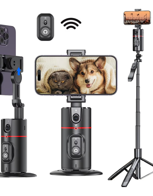 Load image into Gallery viewer, P02 Gimbal 360 Rotation AI Automatic Tracking Shooting Stabilizer Detachable Phone Clip Mini Selfie Stick Phoneholder
