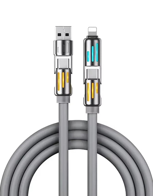Load image into Gallery viewer, Eary USB C Cable 4-In-1 USB-C (6Ft) 240W USB-C Charger Data USB-C Fast Charging for Iphone 15 Macbook Ipad Iphone Samsung
