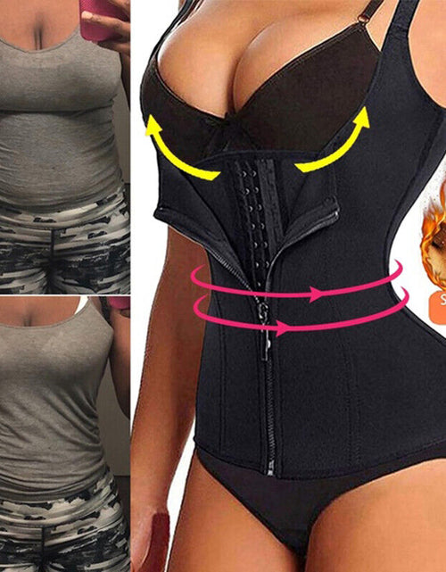 Load image into Gallery viewer, Women Shapewear Waist Trainer Slimming Vest Belly Control Body Shaper Sports Top
