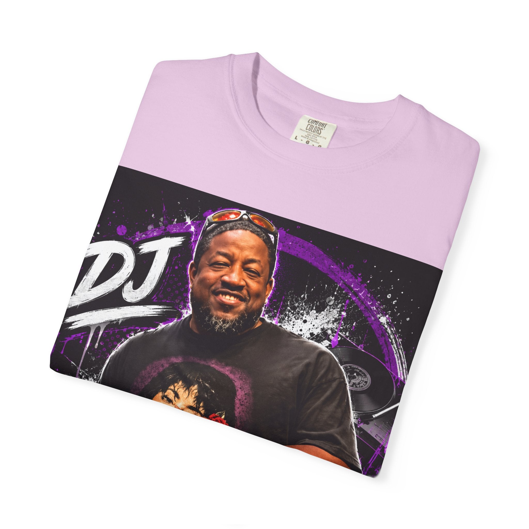 DJ Fuse Graphic T-Shirt — Urban Music Tee with Portrait & Bold Script