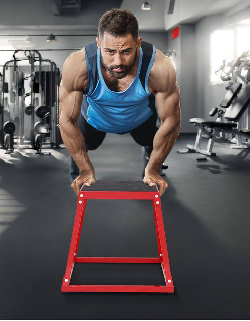 Load image into Gallery viewer, Plyometric Jump Box, 18 In. Plyo Box, Steel Plyometric Platform and Jumping Agility Box, Anti-Slip Fitness Exercise Box
