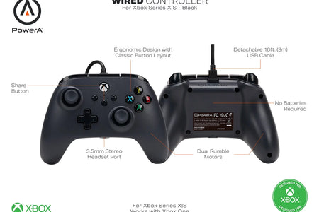 Wired Controller for Xbox Series X|S - Black