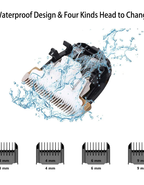Load image into Gallery viewer, Rechargeable Cordless Pet Shaver,Low Noise Dog Clippers with Scissor Comb,Electric Quiet Pet Grooming Set for Dogs and Cats
